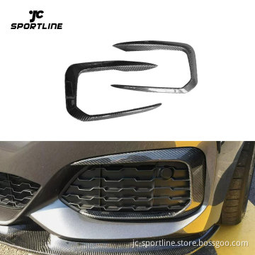 F20 Carbon Fiber Front Bumper Foglamp Mask Cover for BMW 1 Series F20 M Sport M135i M140i